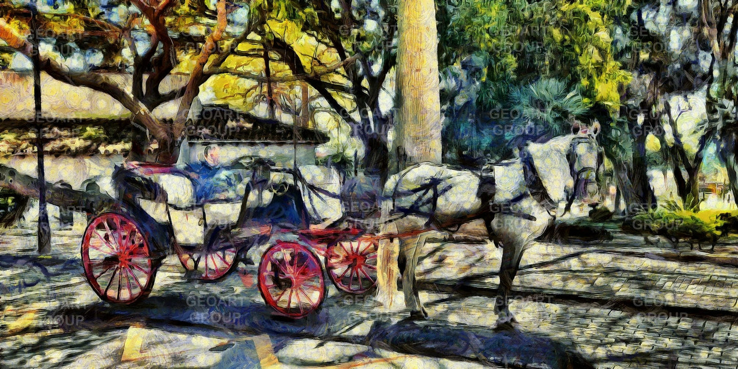 Avenida De Espana - Horse and Carriage - Marbella